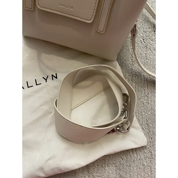 AALLYN Stella Satchel Mini Shoulder Bag Purse With Dust Bag - Picture 4 of 14